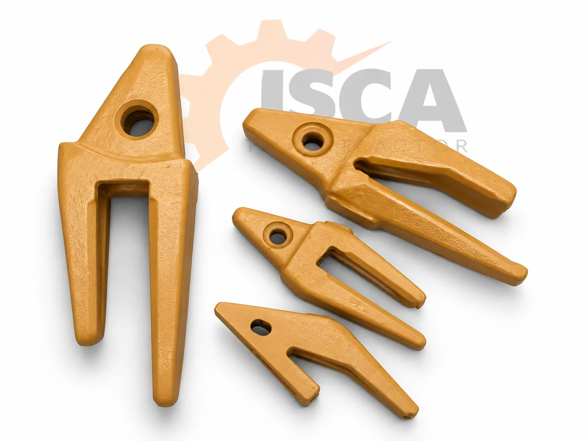 Adaptadores para fixação de pontas e dentes em caçambas — Isca Tractor